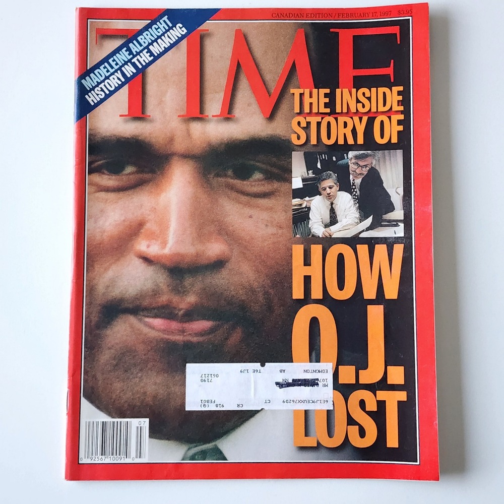 Time Magazine February 17 1997‎ OJ Simpson How OJ Lost True Crime News Vintage